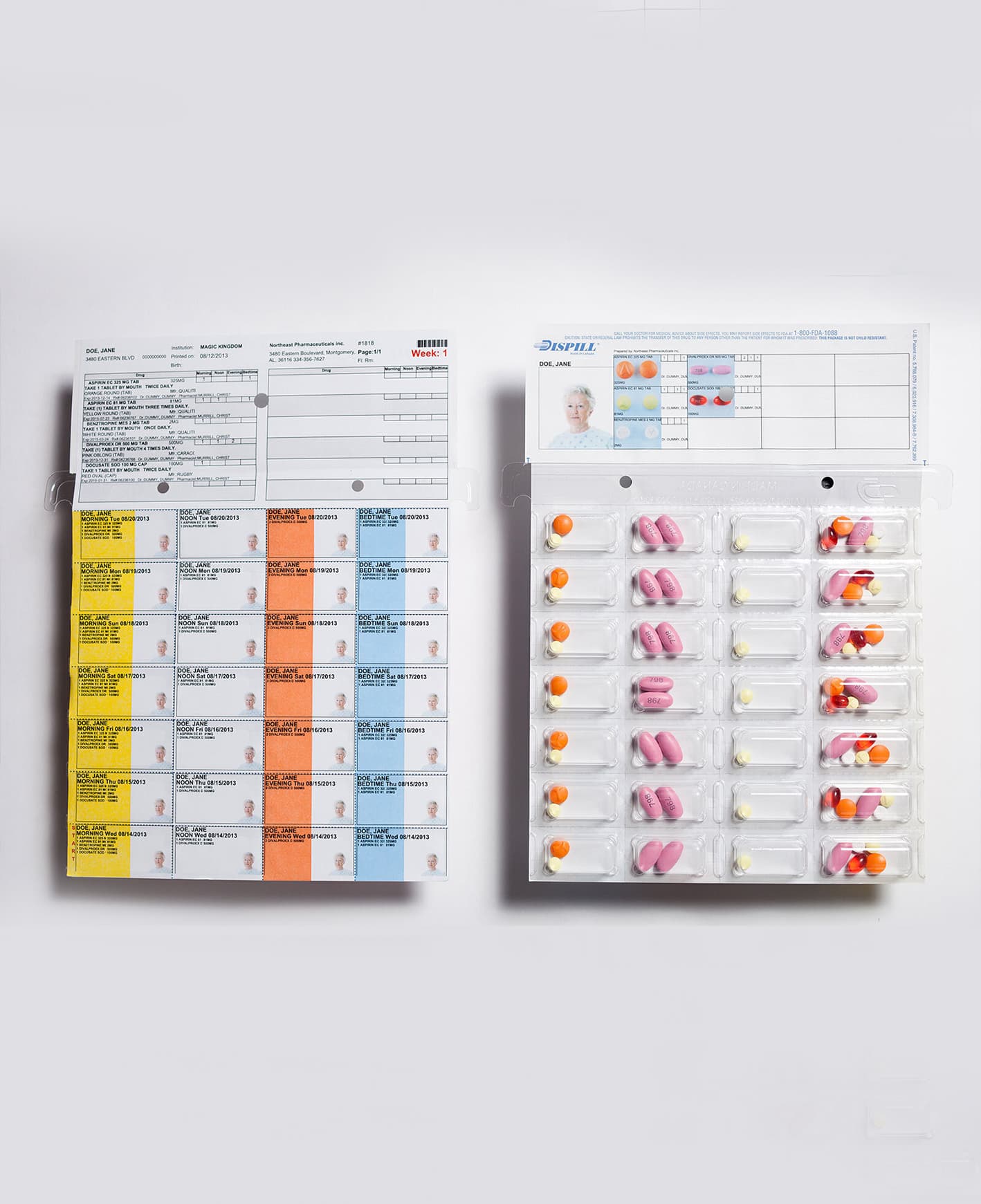 Multi-Dose Dispill Packaging